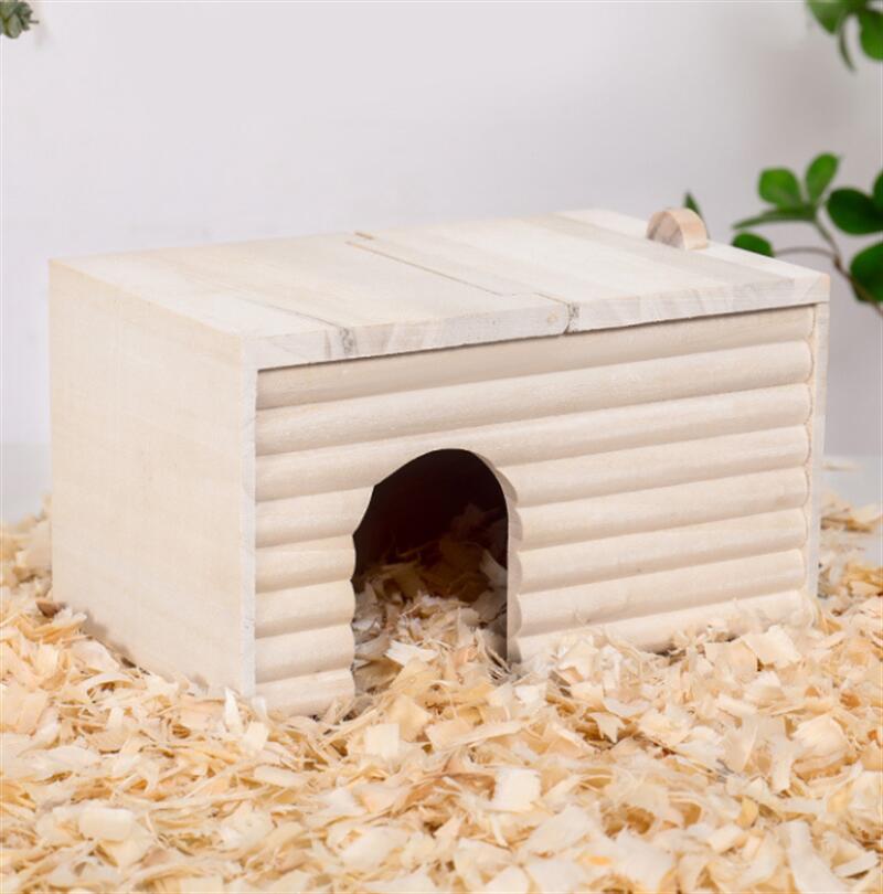 ハムスター ハウス 隠れ家 小屋 木製 おしゃれ 掃除しやすい 動物 隠れ家 小屋 寝ている 巣